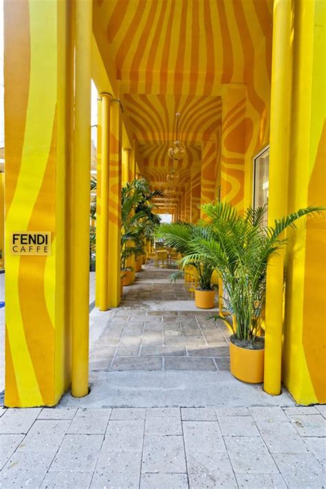 cafe fendi miami|fendi miami design district.